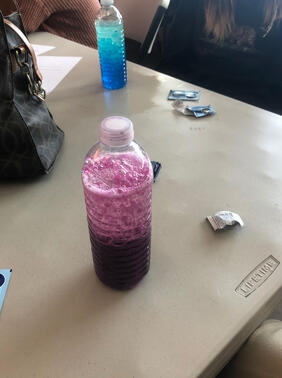 A successful lava lamp by one of our participants